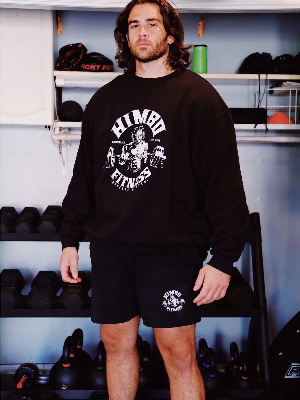 Men's Black Crewneck Sweatshirt
